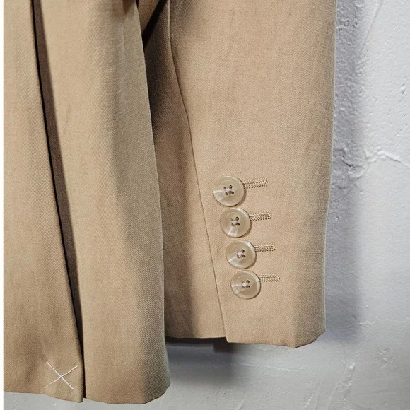 J Ferrar Mens Slim Fit Blazer Florence Brown Tan Suit Jacket 38 SH New NWT